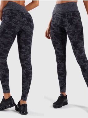 Gymshark Adapt Camo Seamless High-Waist Heather Camo Leggings - Size M
